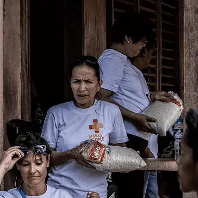 Relief project in the Philippines