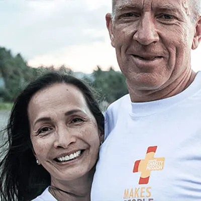 Cielo and Konrad Irlbacher in the Philippines