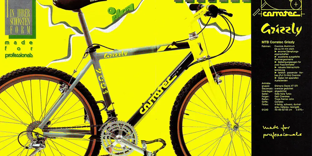 alte corratec Werbeanzeige im Retro Look