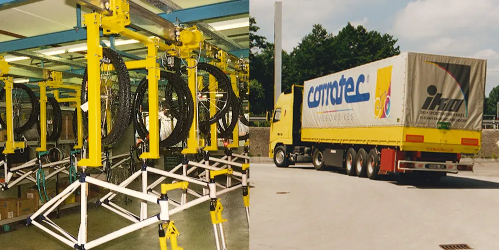 corratec Produktionshalle und LKW