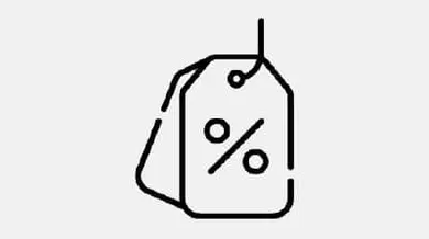 Icon Reduziertes Preisschild
