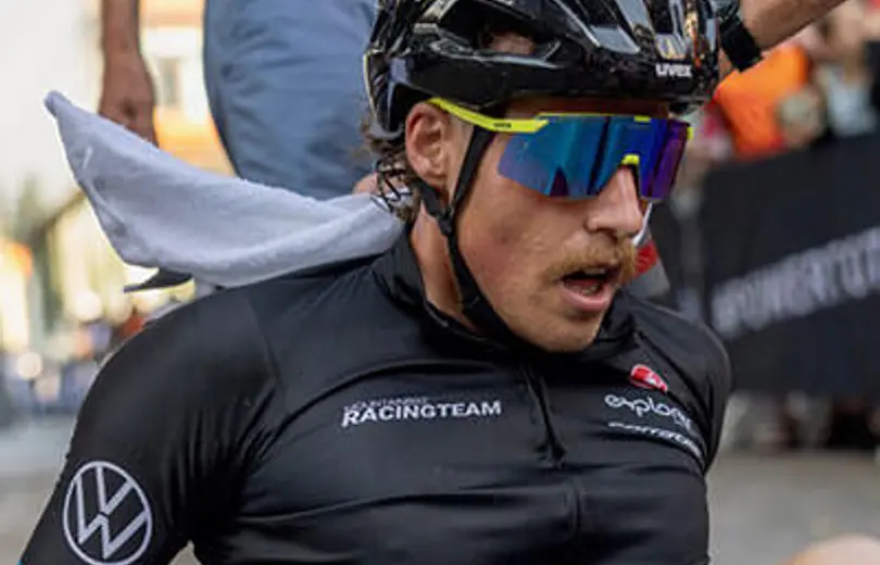 Simon Gegenheimer after a race