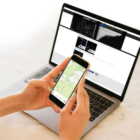 C-Finder am Handy geöffnet